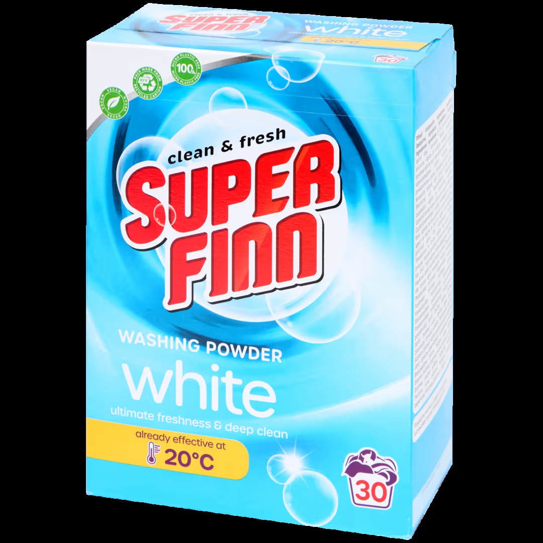 Detergente en polvo Superfinn Blanco