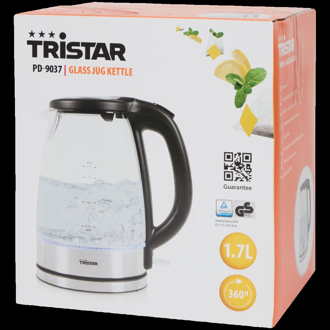 Hervidor de agua transparente Tristar 3 Hervidor de agua transparente Tristar