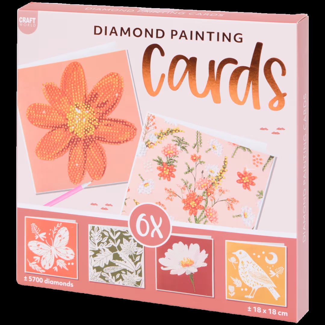 Juego de tarjetas de pintura de diamantes