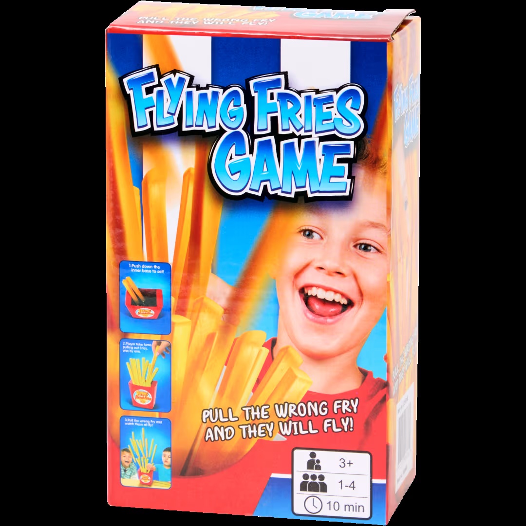 Juego de patatas fritas voladoras