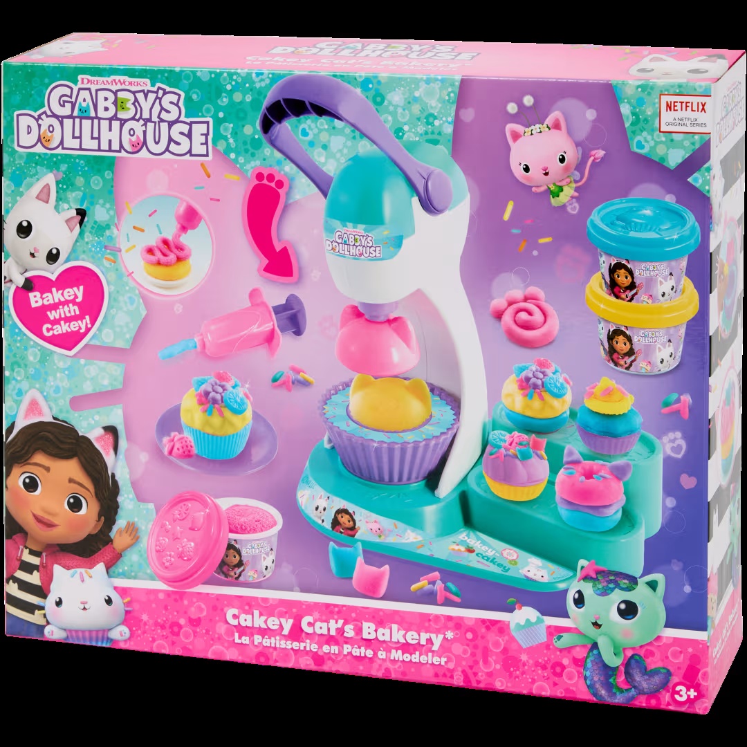 Juego de plastilina de Gabby's Dollhouse Cakey Cat's Dough Kitchen