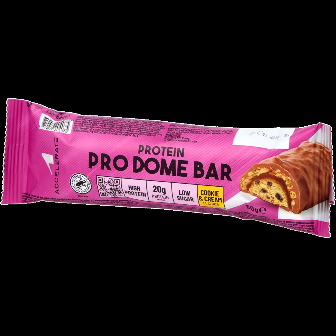 Barrita de proteÃ­nas Accelerate Cookie & Cream