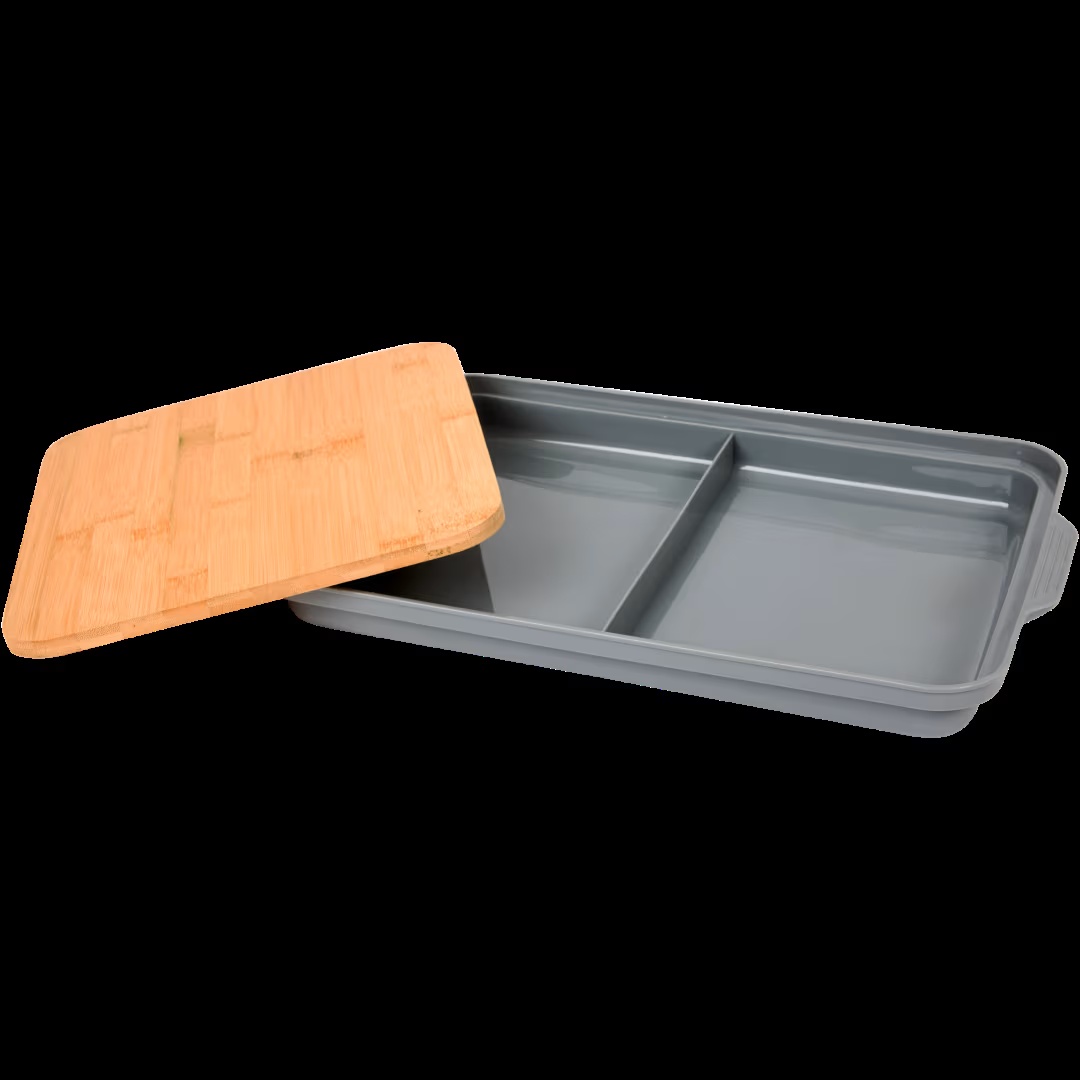 Tabla de cortar con bandeja recogedora