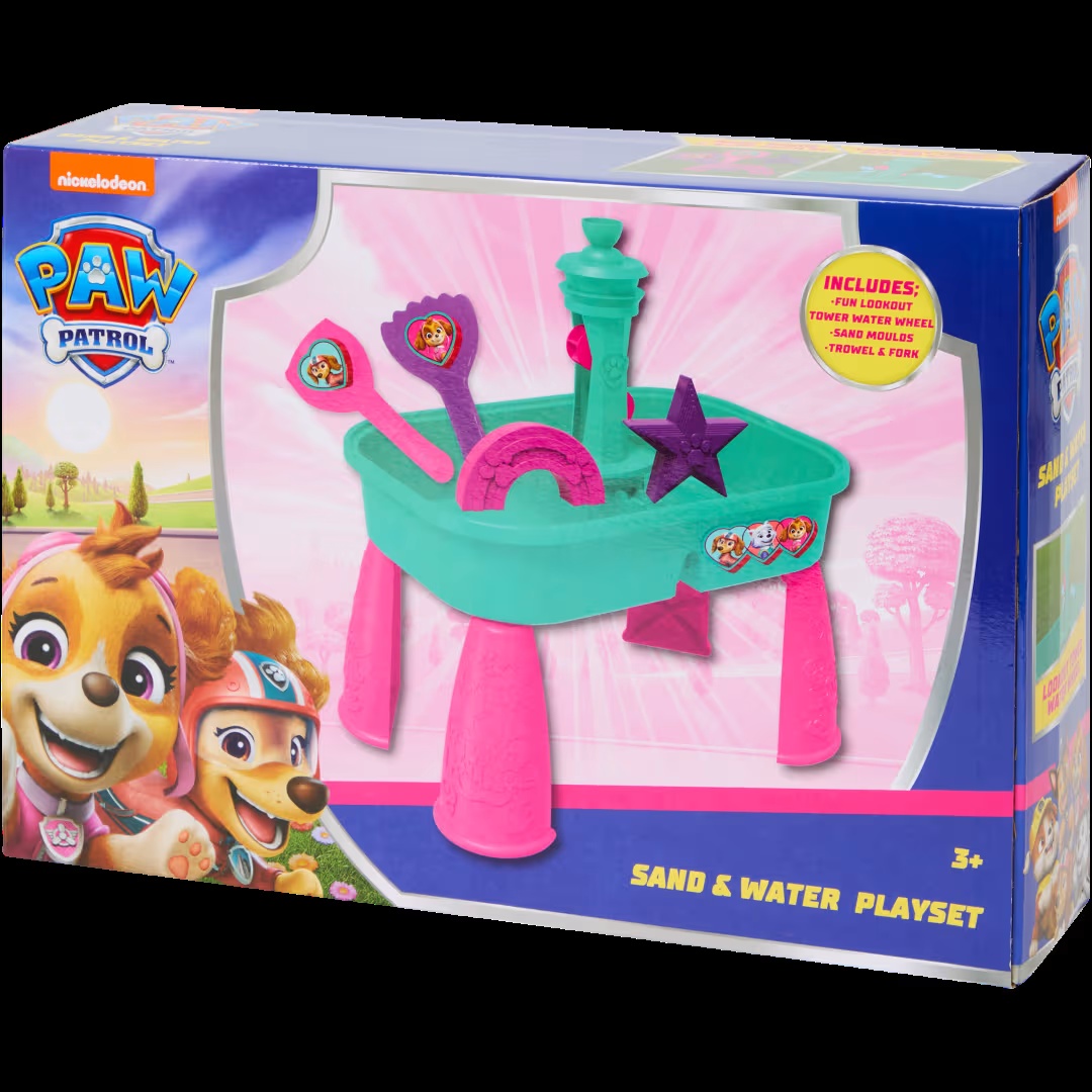 Mesa de arena y de agua