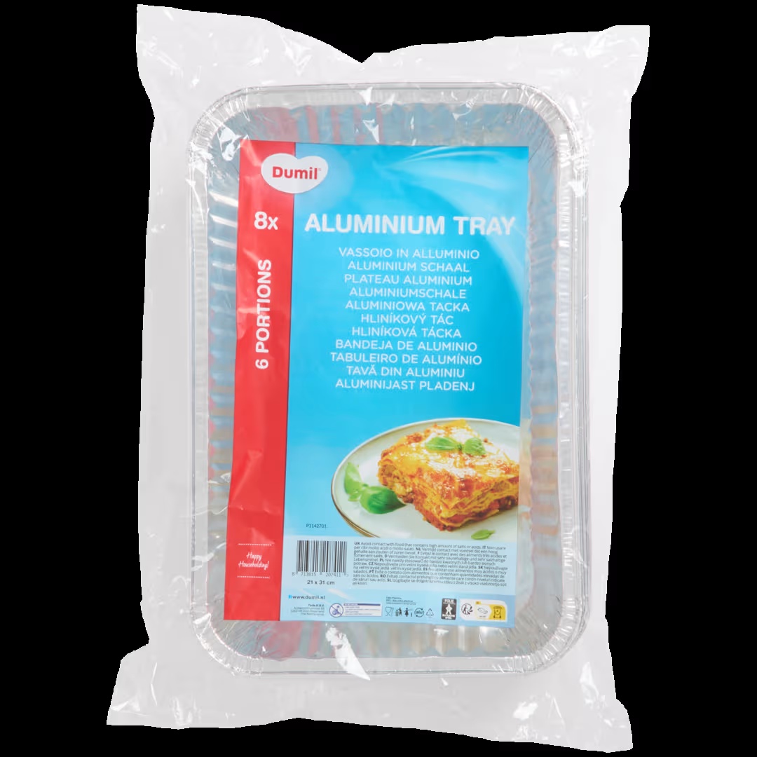 Bandeja de aluminio Dumil 3 Bandeja de aluminio Dumil