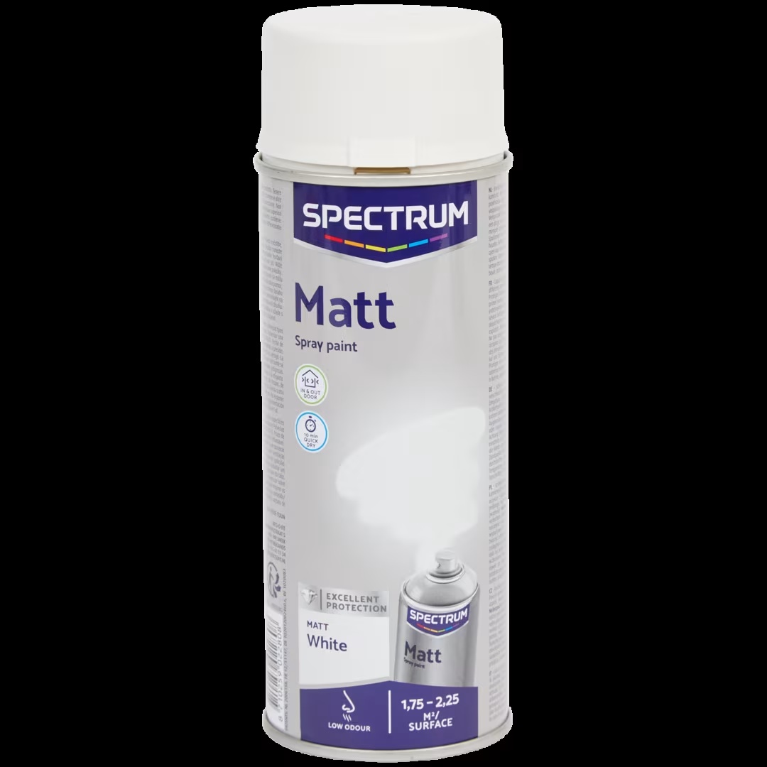 Pintura en espray Spectrum blanco mate