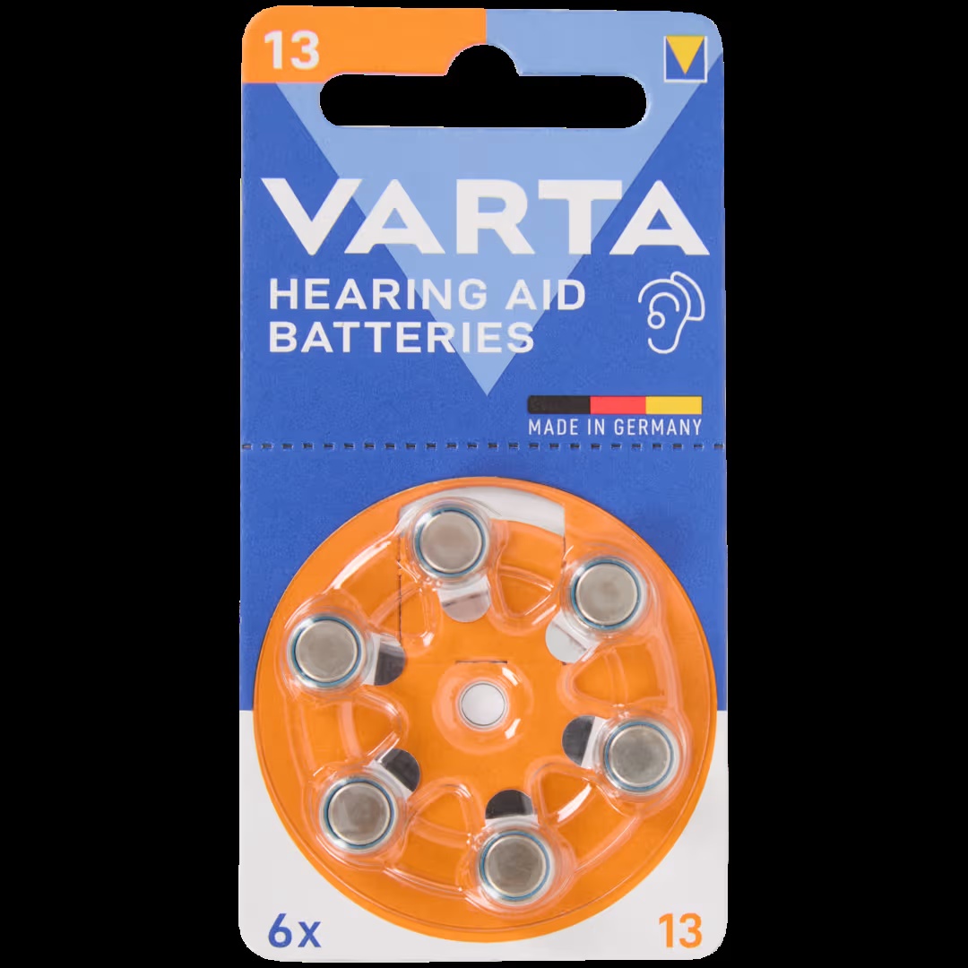 Pilas para audÃ­fonos Varta Tipo 13