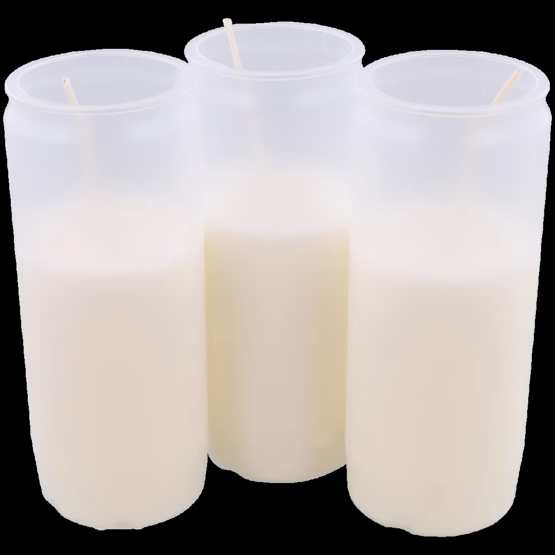 Velas de cementerio blancas