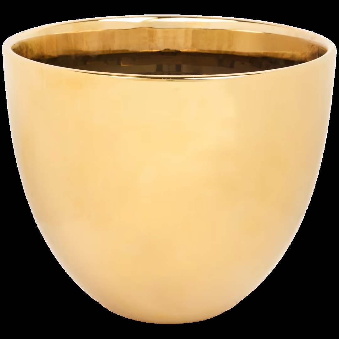 Maceta dorada