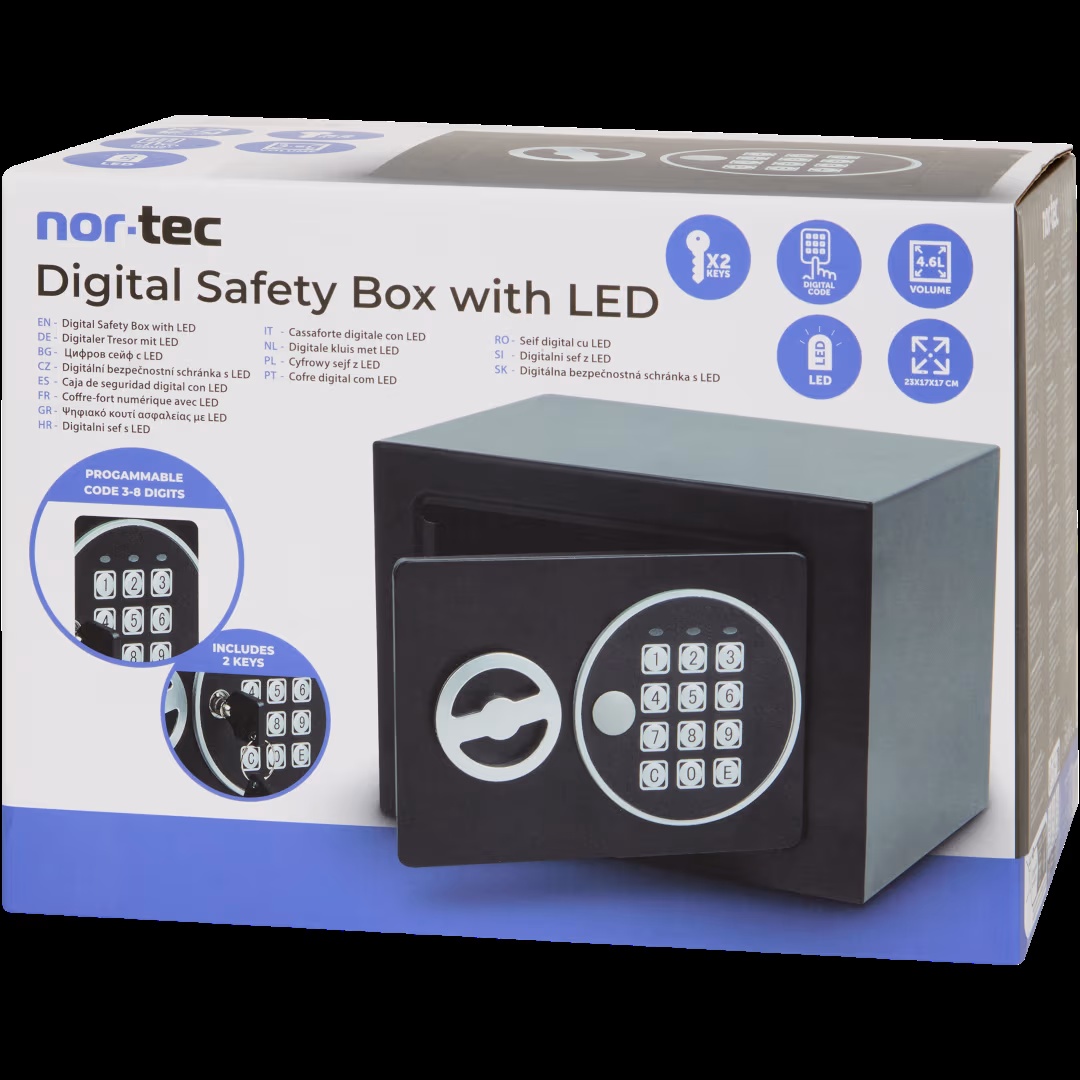 Caja fuerte digital electrónica Nor-Tec 3 Caja fuerte digital electrónica Nor-Tec