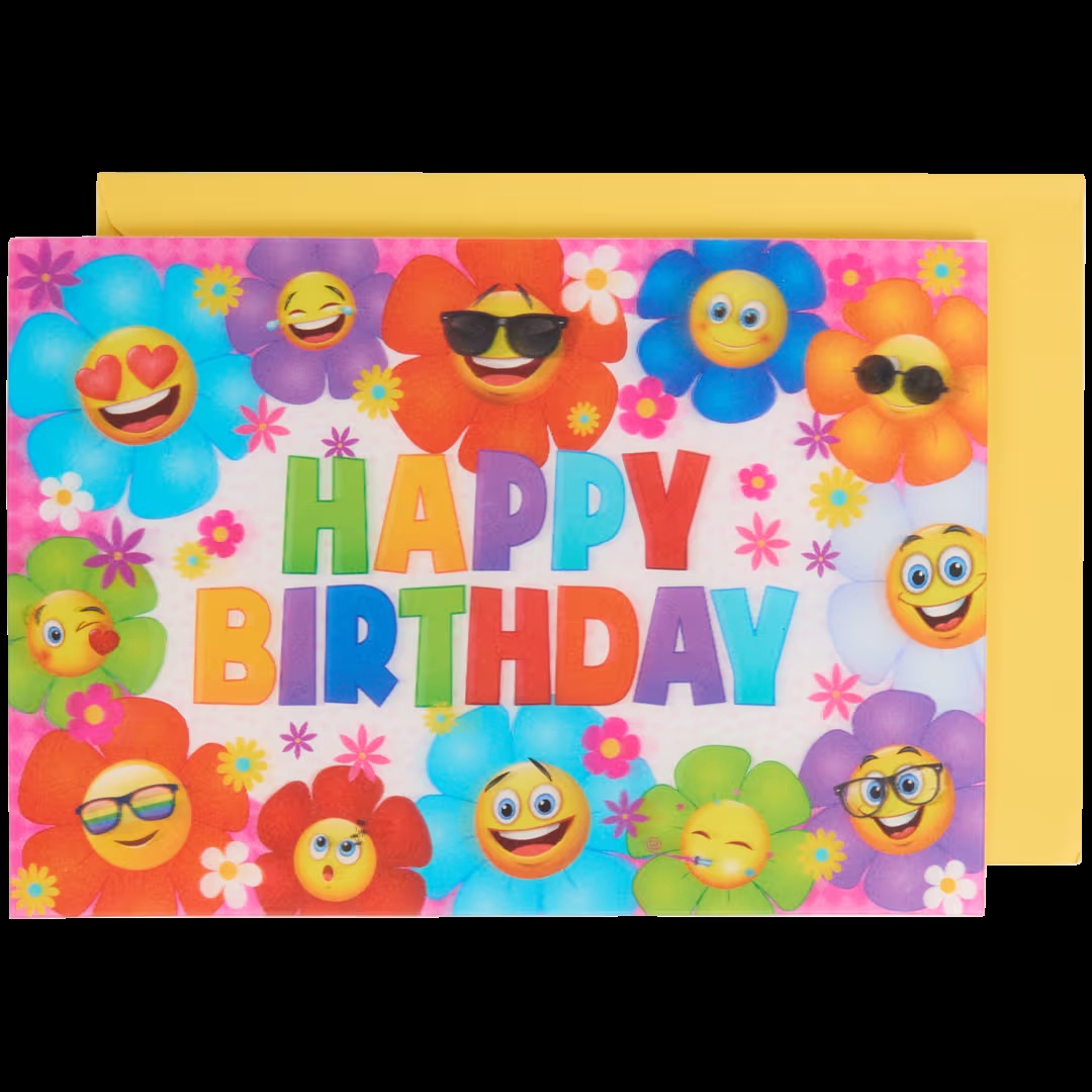 Tarjeta de felicitaciÃ³n lenticular de animales