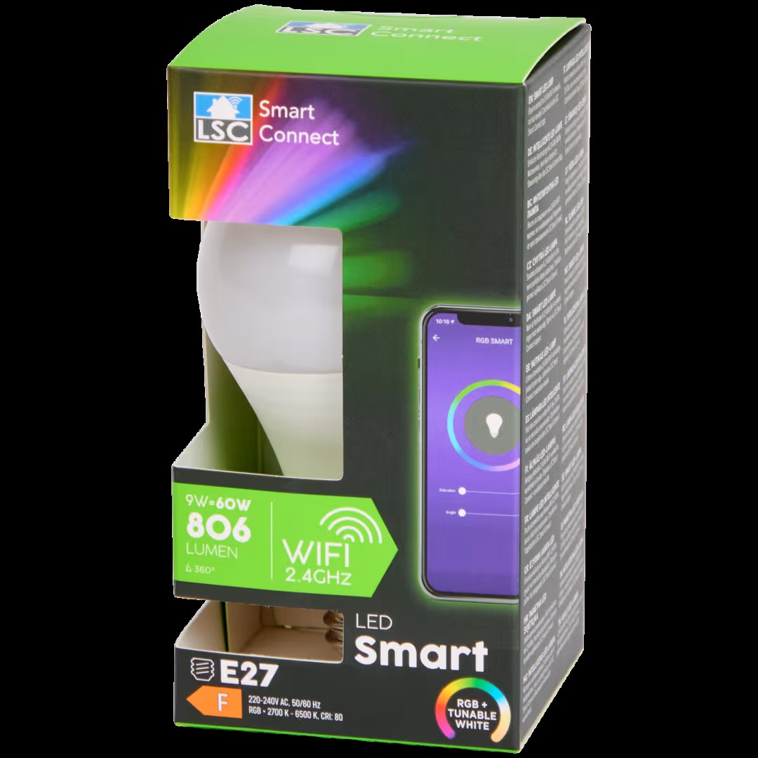 Bombilla LED multicolor inteligente LSC Smart Connect