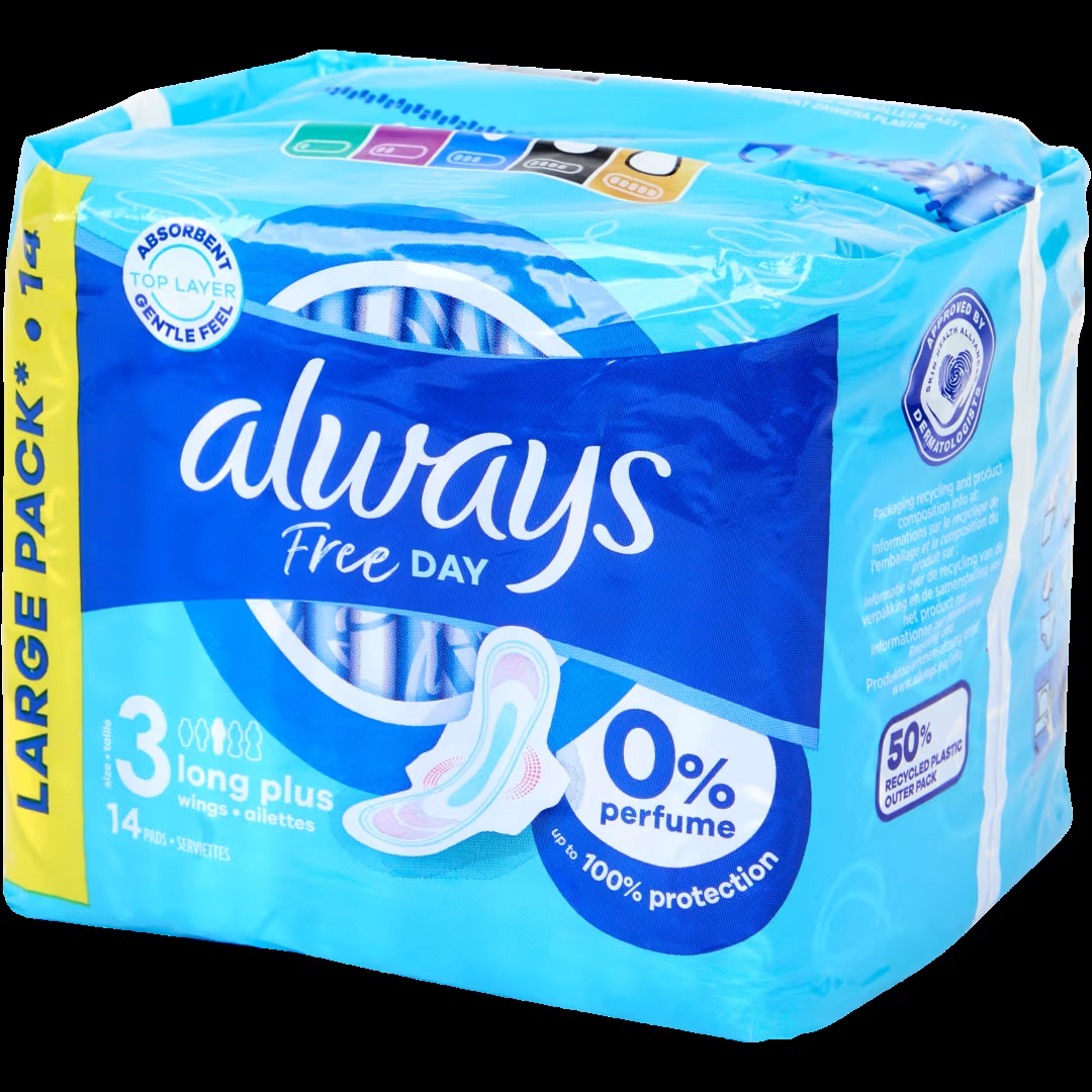 Compresas Always Free Day Long plus