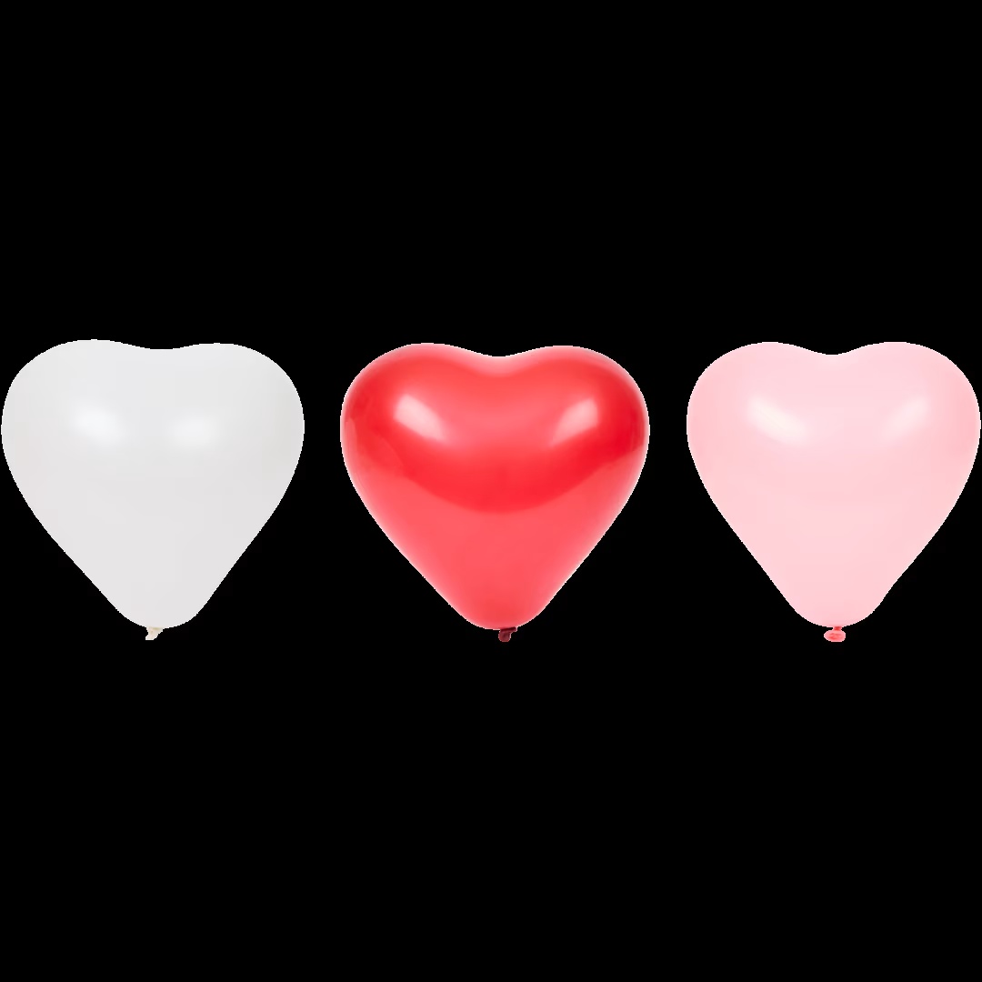 Globos con forma de corazÃ³n