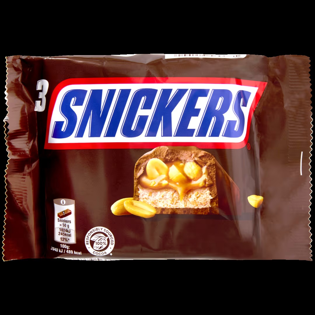 Barritas de chocolate Snickers