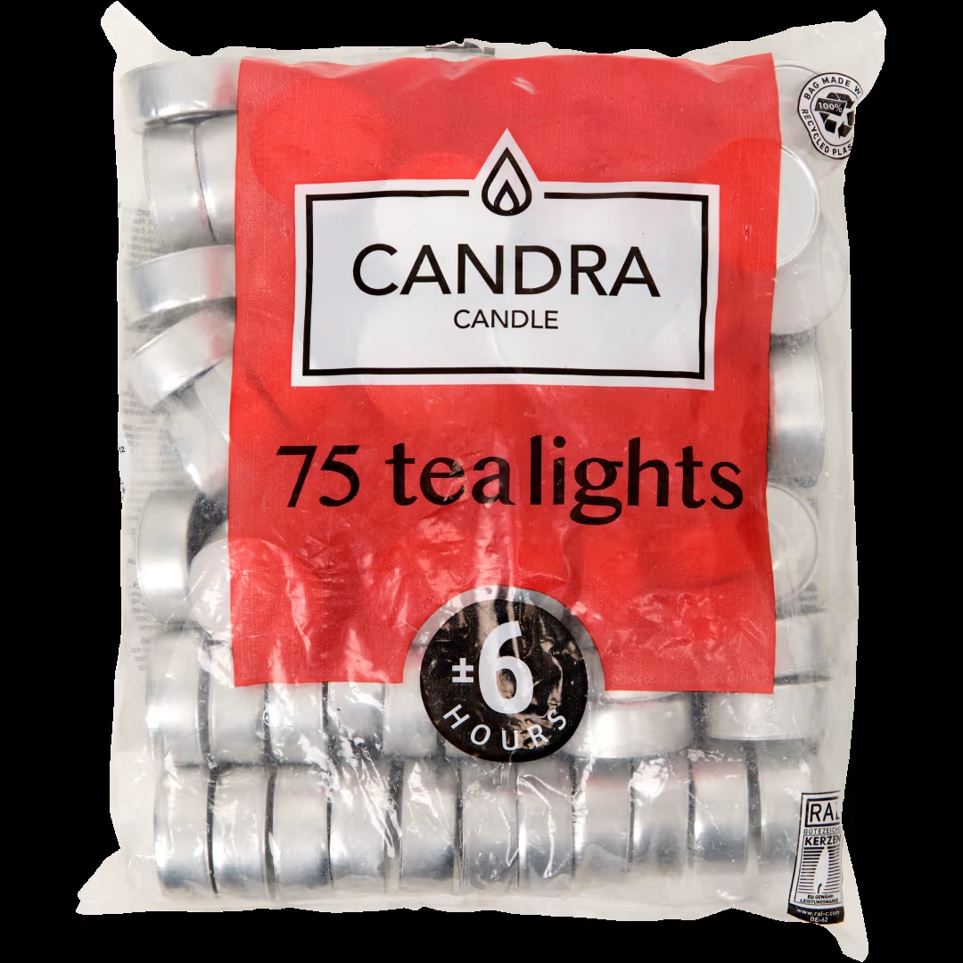 Velas de tÃ© Candra blancas