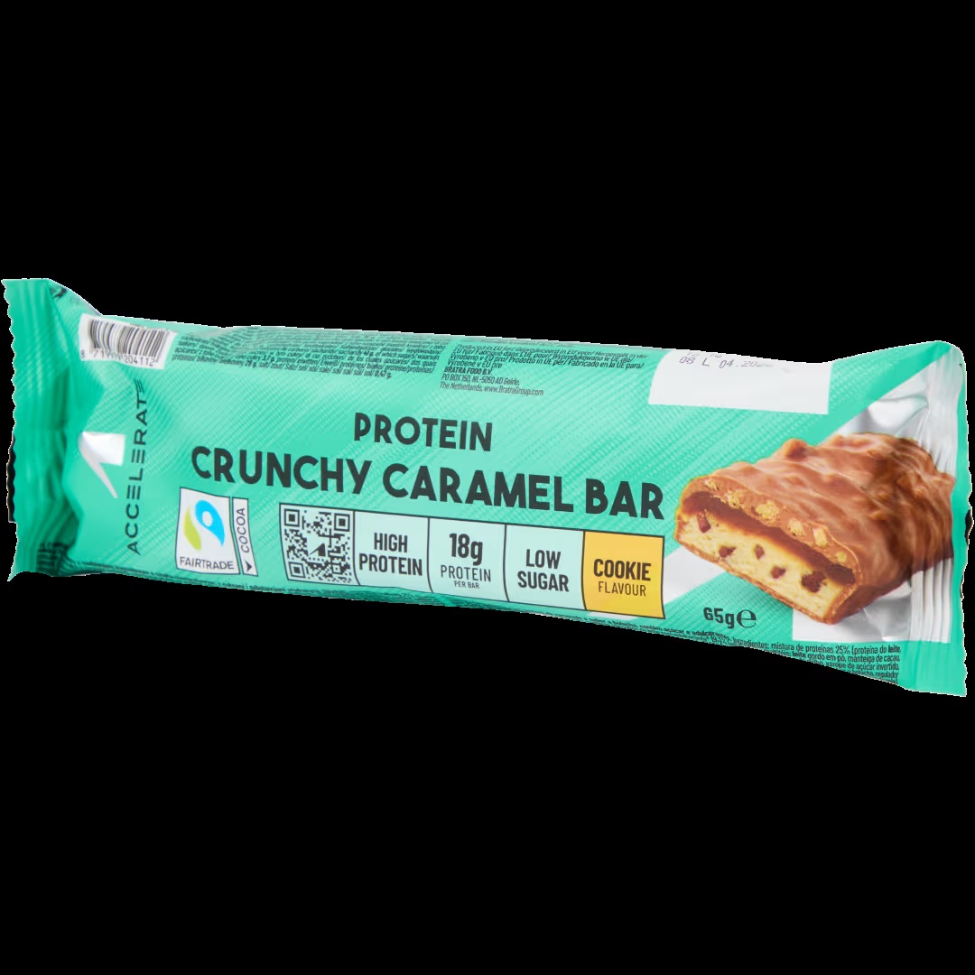 Barra de proteÃnas Accelerate Crunchy Caramel